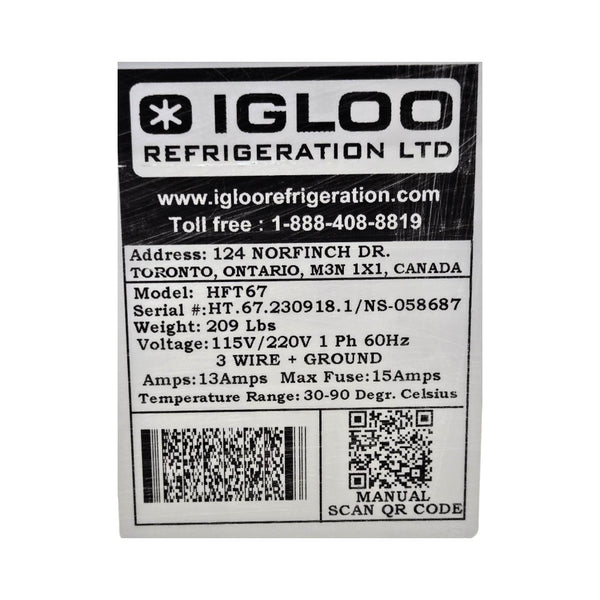 Igloo HFT67 Hot Food Table