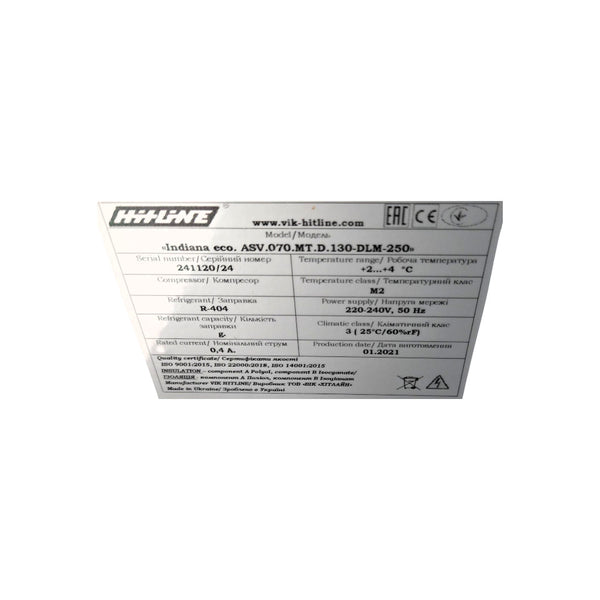 Hit Line Indiana Eco. ASV.070.MT.D130-DLM-250 8ft Merchandiser