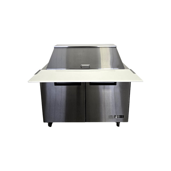 EFI CMDR2-48VC Refrigerator - Mega Top Prep Table - 2 Solid Door - 48 Inch