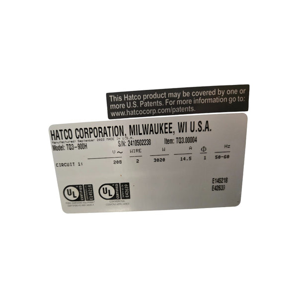 Hatco TQ3900HBLK208 Digital Rotary Toaster