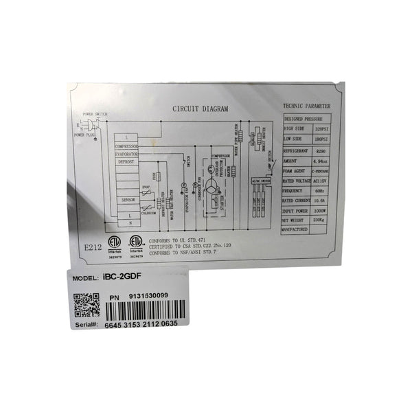IBeeCool IBC-2GDF Freezer