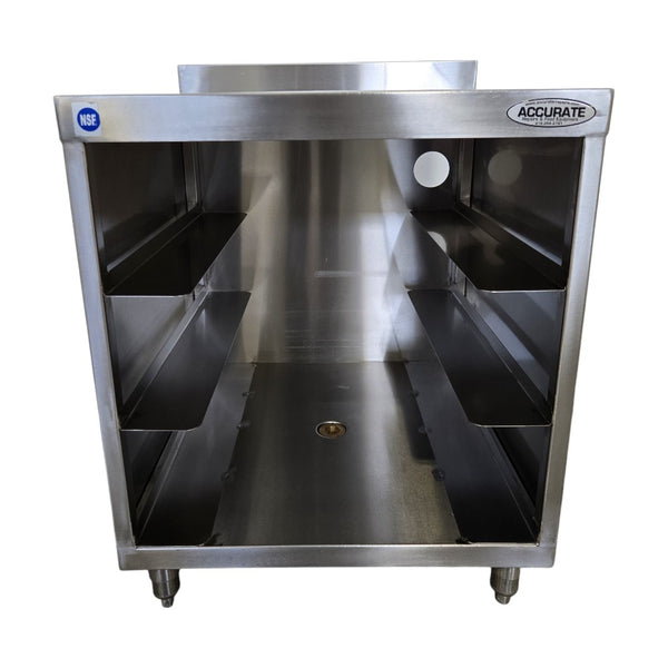 Omcan 44596 Glass Rack Storage with Corrugated Top