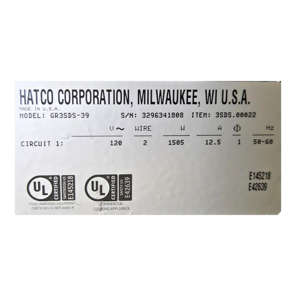 Hatco GR3SDS-39 Pizza Warmer
