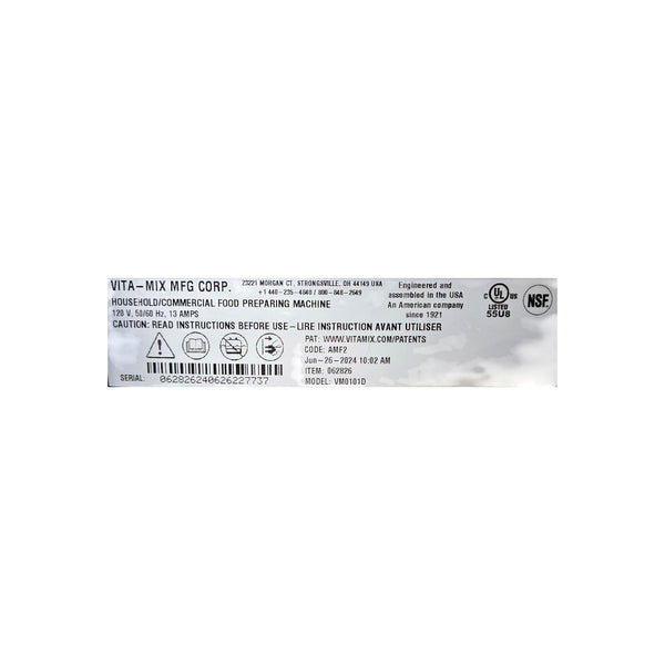 Vitamix VM0101D Blender - 64 oz
