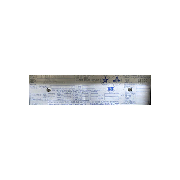 US Range U24-4L 4 Burner Range - 24'' - Nat Gas