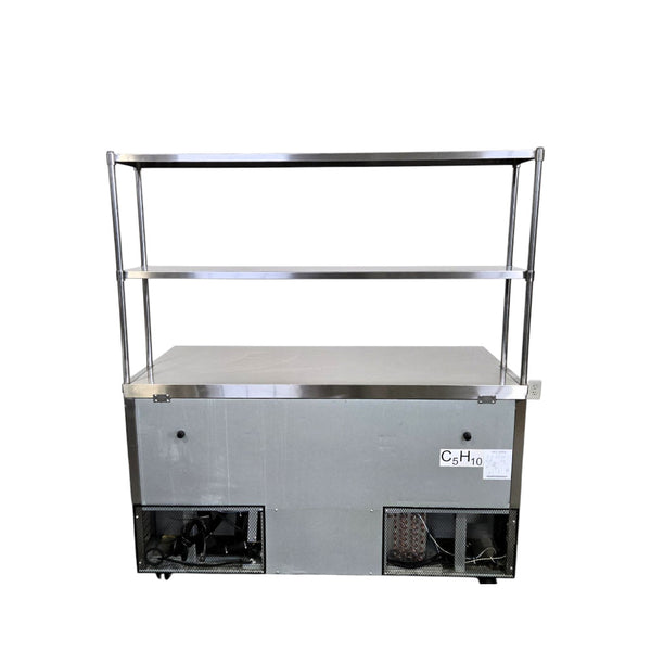 Atosa MGF8407GR Undercounter Freezer with MROS-5RE Double Overshelf - 60''