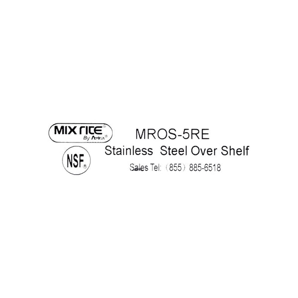 Atosa MGF8407GR Undercounter Freezer with MROS-5RE Double Overshelf - 60''