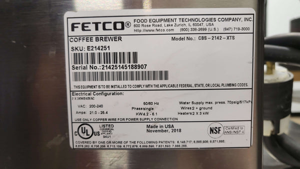 Fetco CBS-2142XTS Coffee Brewer (5)