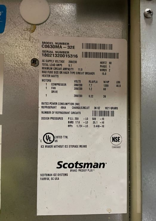 Scotsman C0630MA Ice Machine with Bin (3)