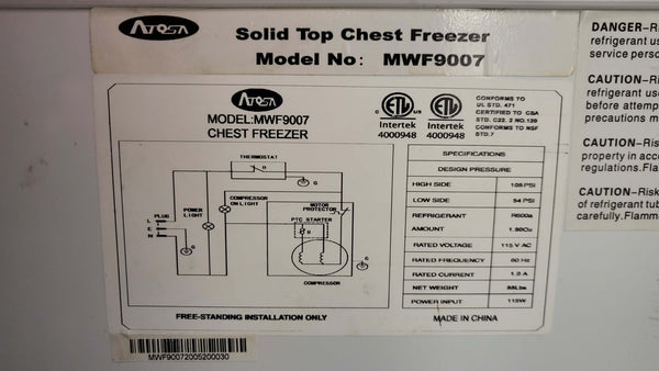 Omcan MWF9007 Chest Freezer (5)