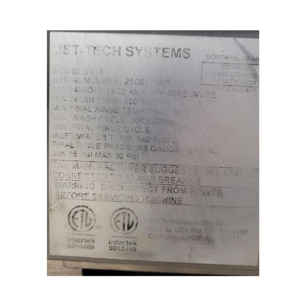 Jet-Tech EV18 Undercounter Dishwasher (5)