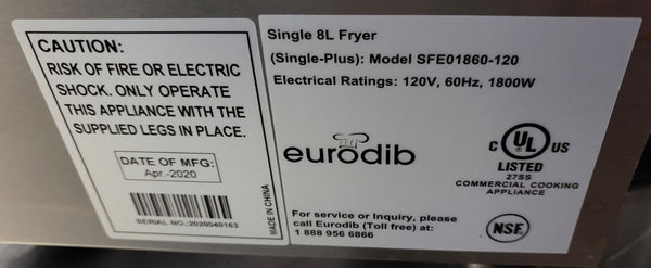 Eurodib SFE01860D-120 Fryer (4)
