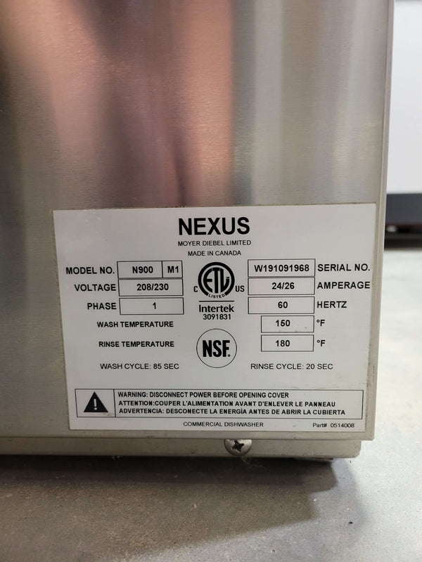 Moyer Diebel N900 Dishwasher