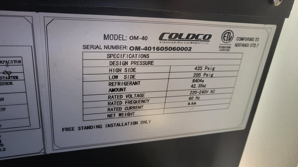 Coldco OM-40 Multi-Deck Open Cooler