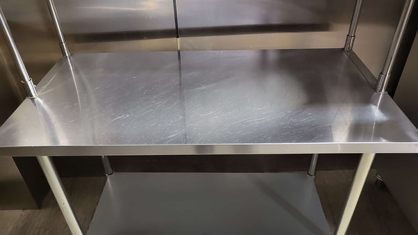 Work Table 60 x 24 x 34 including OverShelf