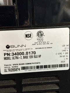 Bunn Ultra2 3 Gal Frozen Drink Machine