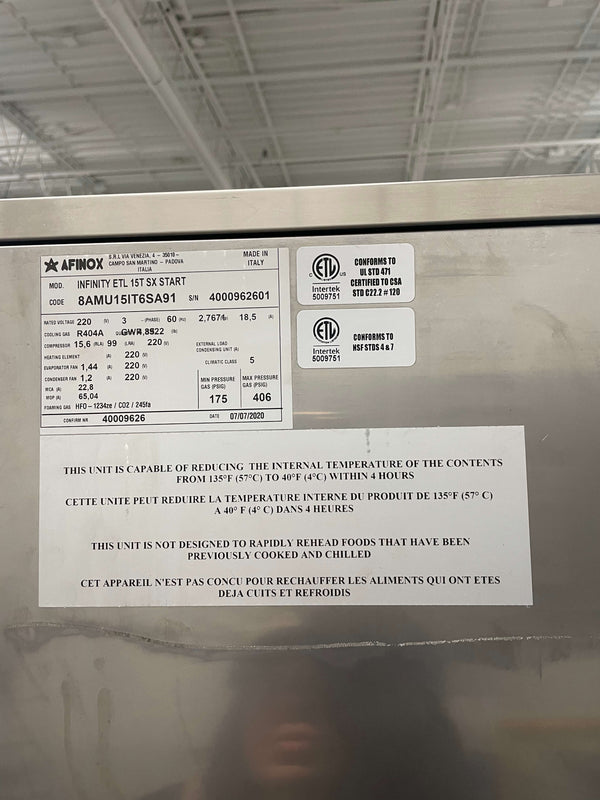 Afinox Infinity Start 15 Blast Chiller