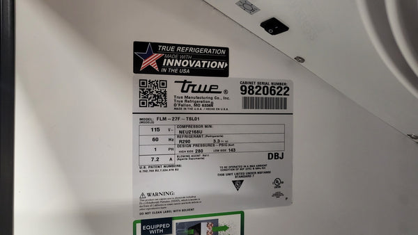 True FLM-27F TSL01 One Door Refrigerant