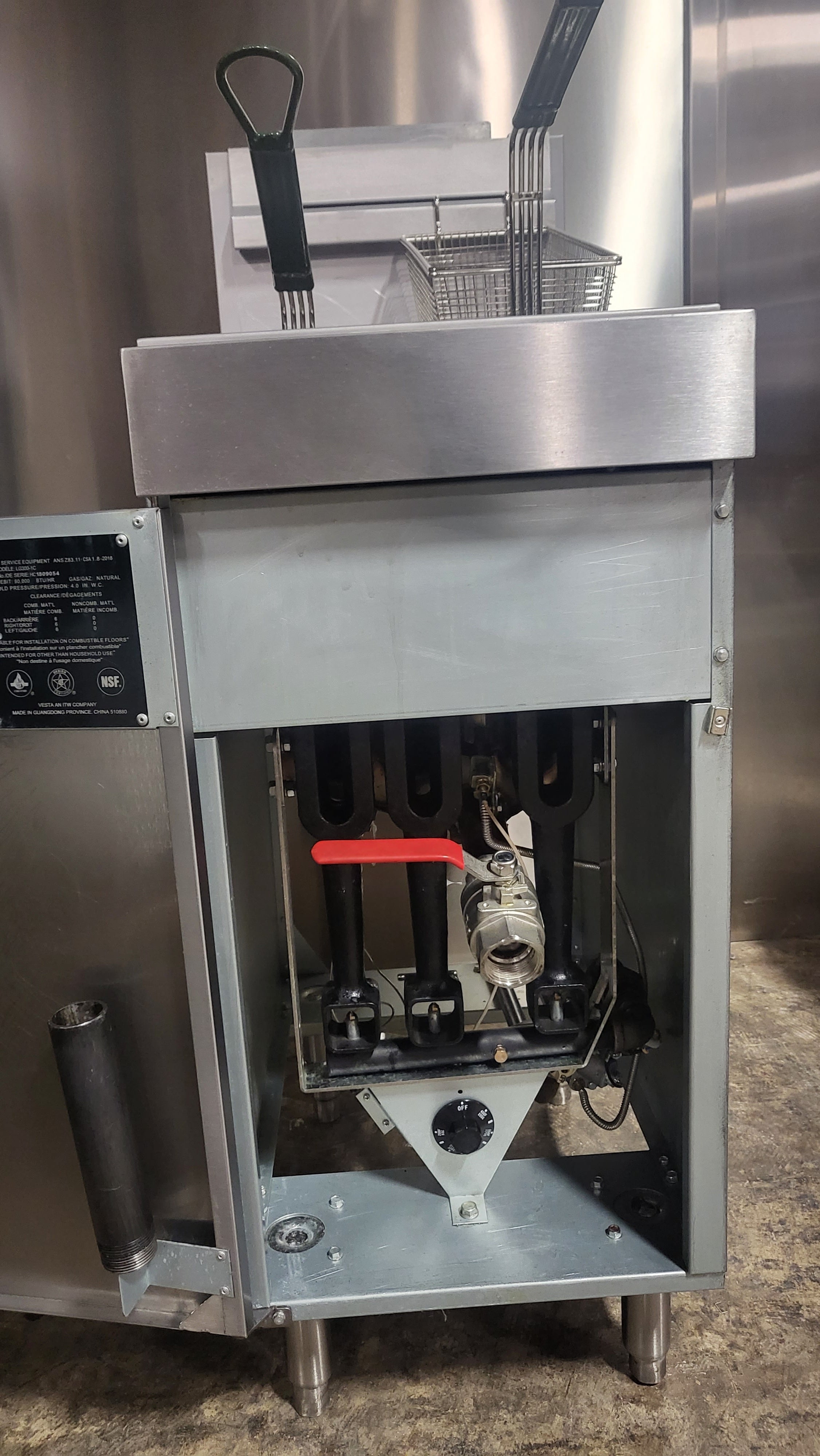Vulcan LG300-1C Floor Tube Fryer