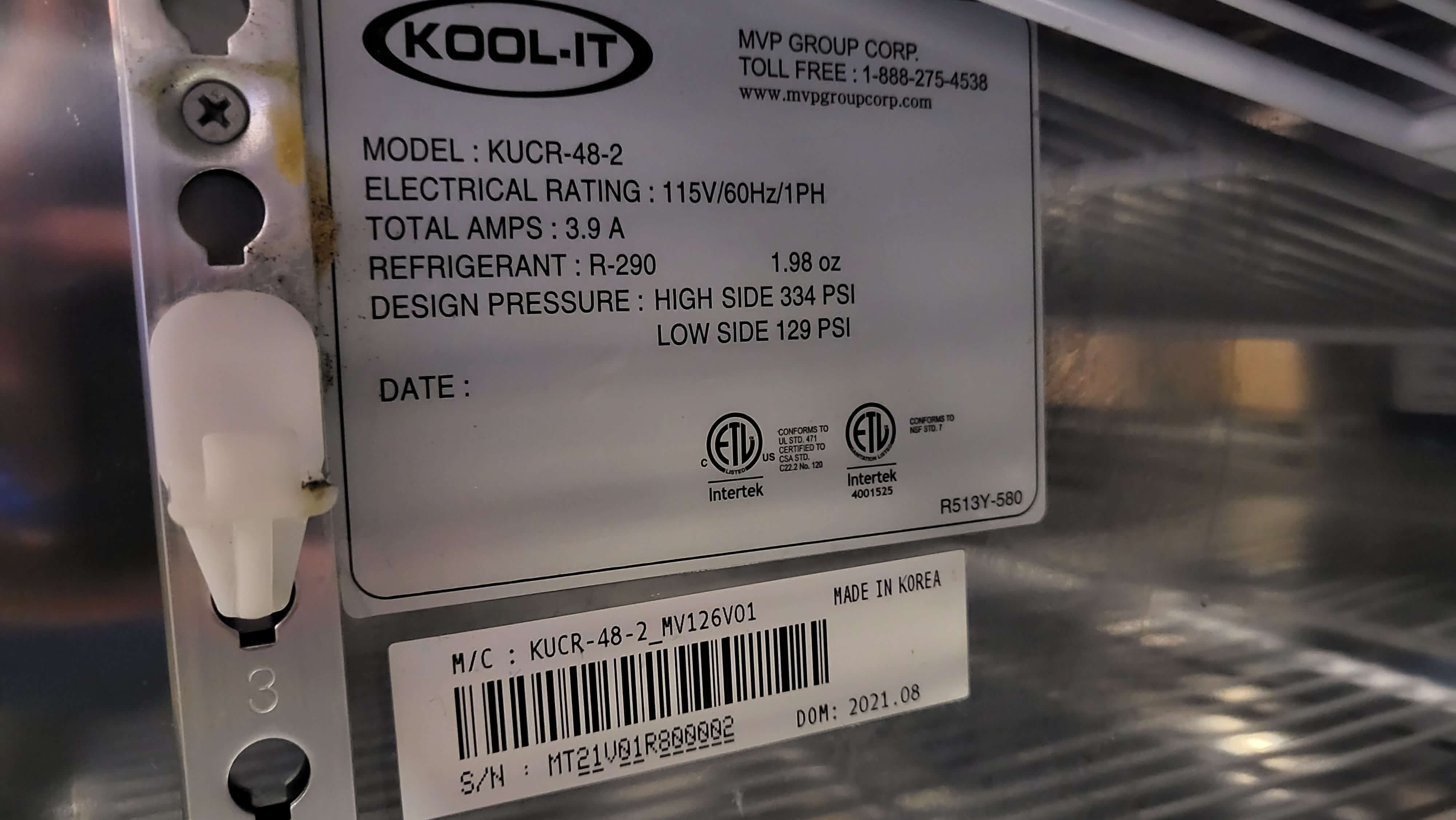 Kool-It KUCR-48 Undercounter Cooler