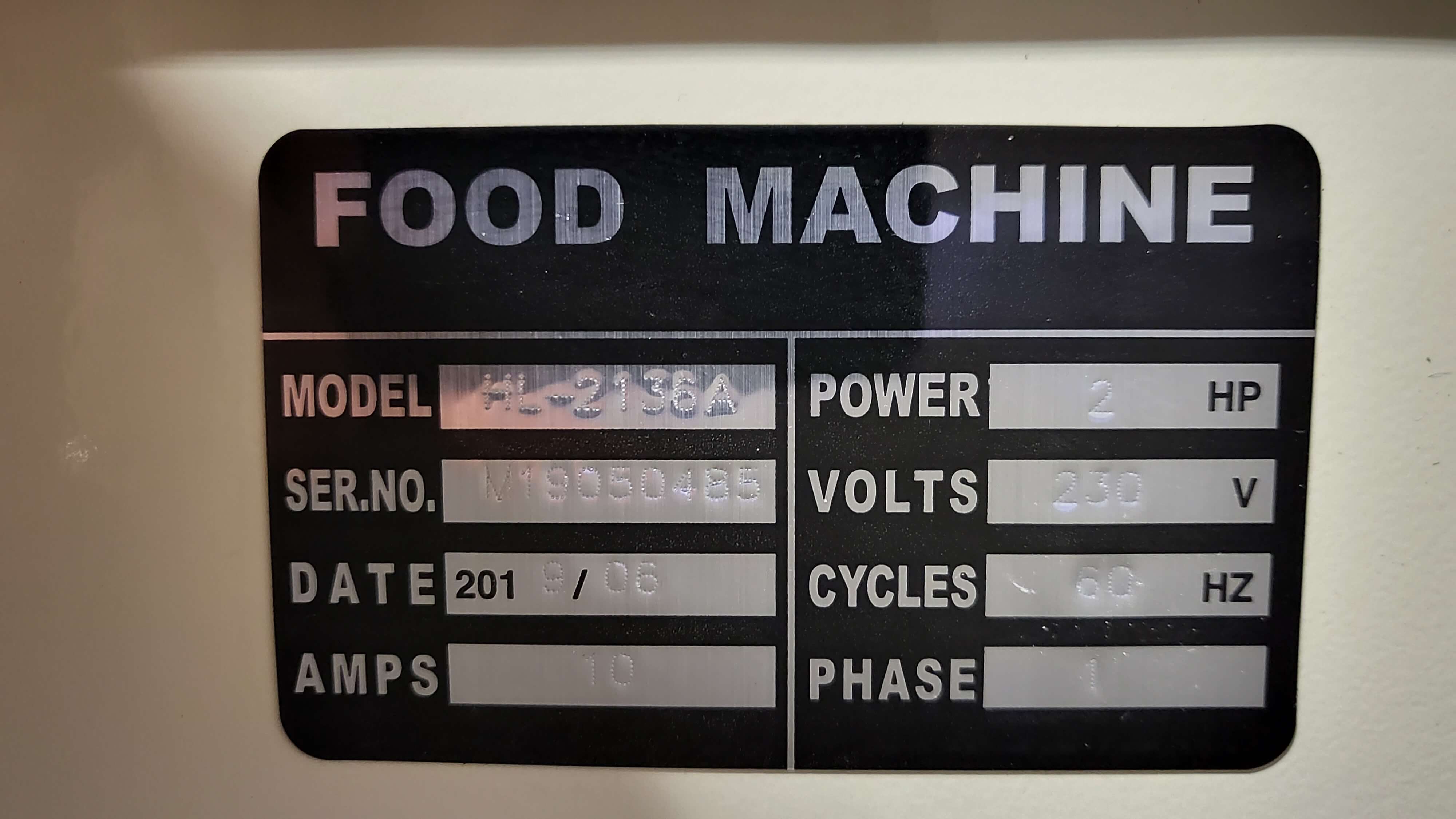 Semi Automatic Dough Divider Rounder HL-2136A - Never Used