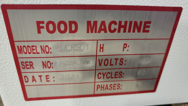 BakeMax BMCRS01 Dough Sheeter