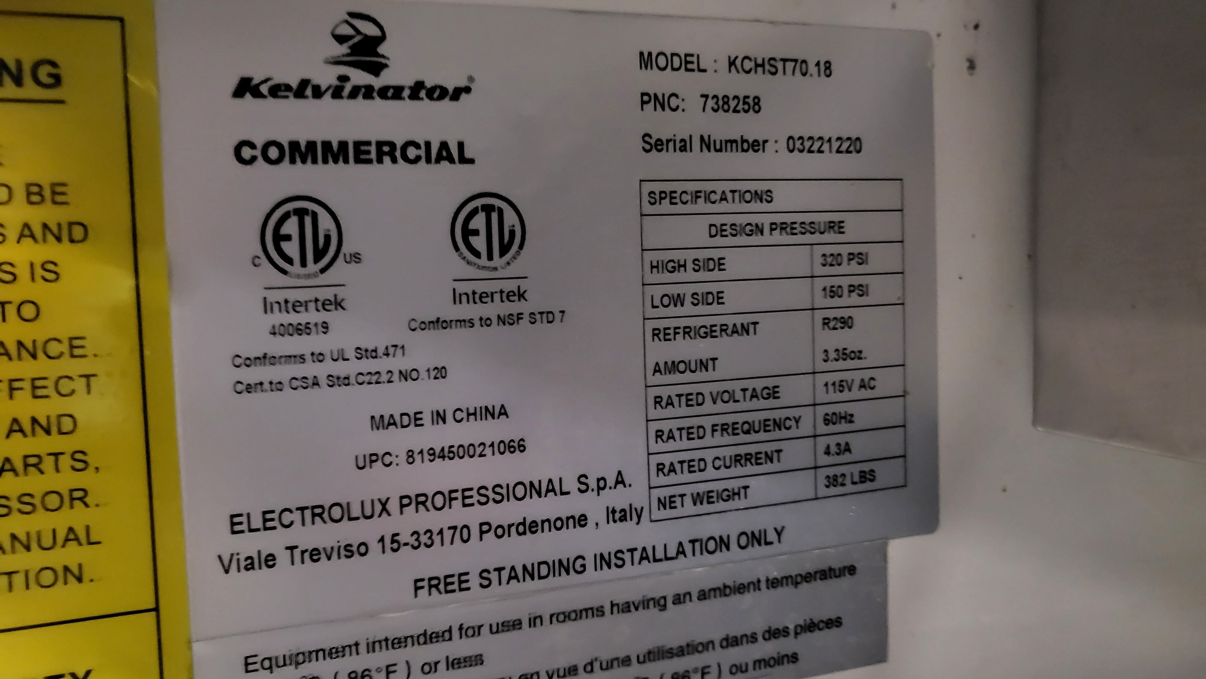 Kelvinator KCHST70.18 Prep Table