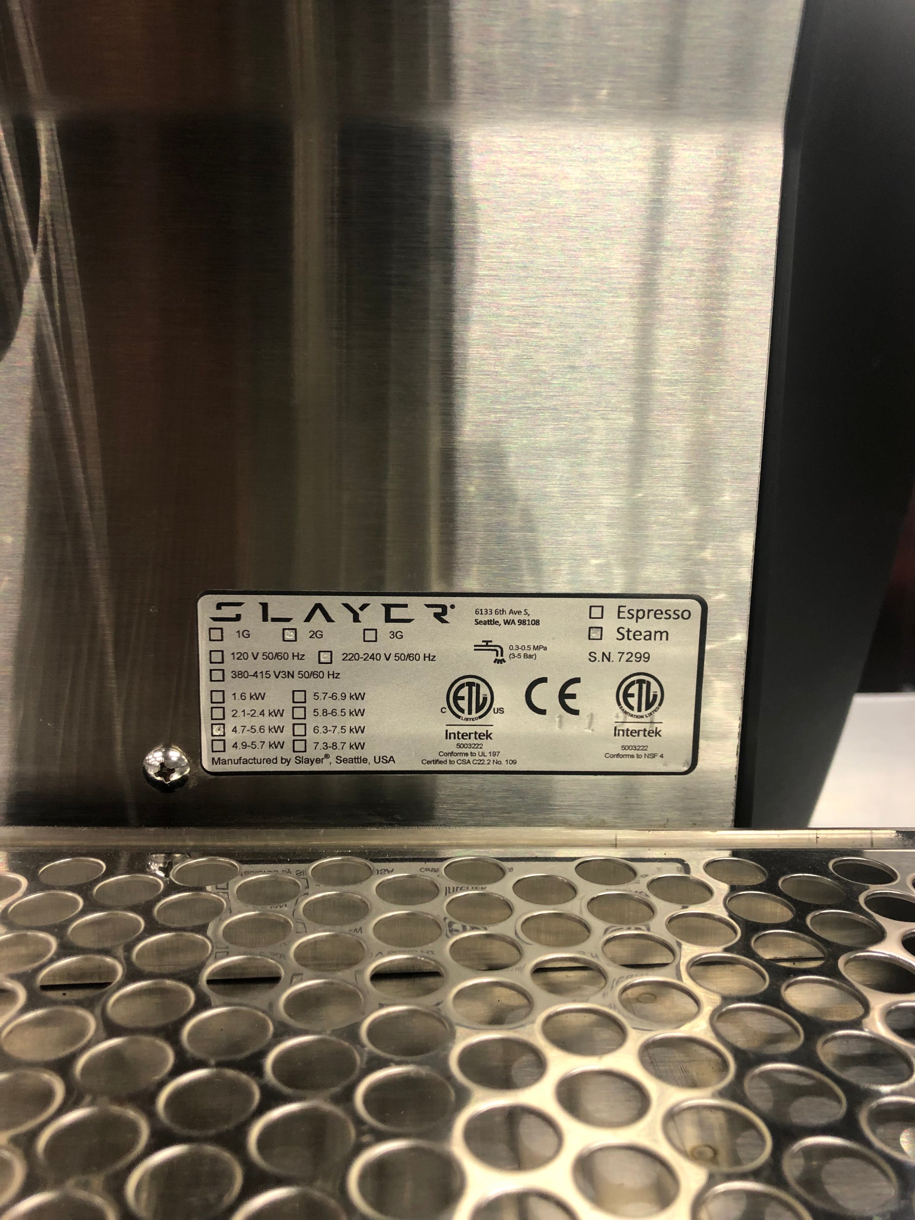 Slayer Steam EP Two Group Coffee Machine