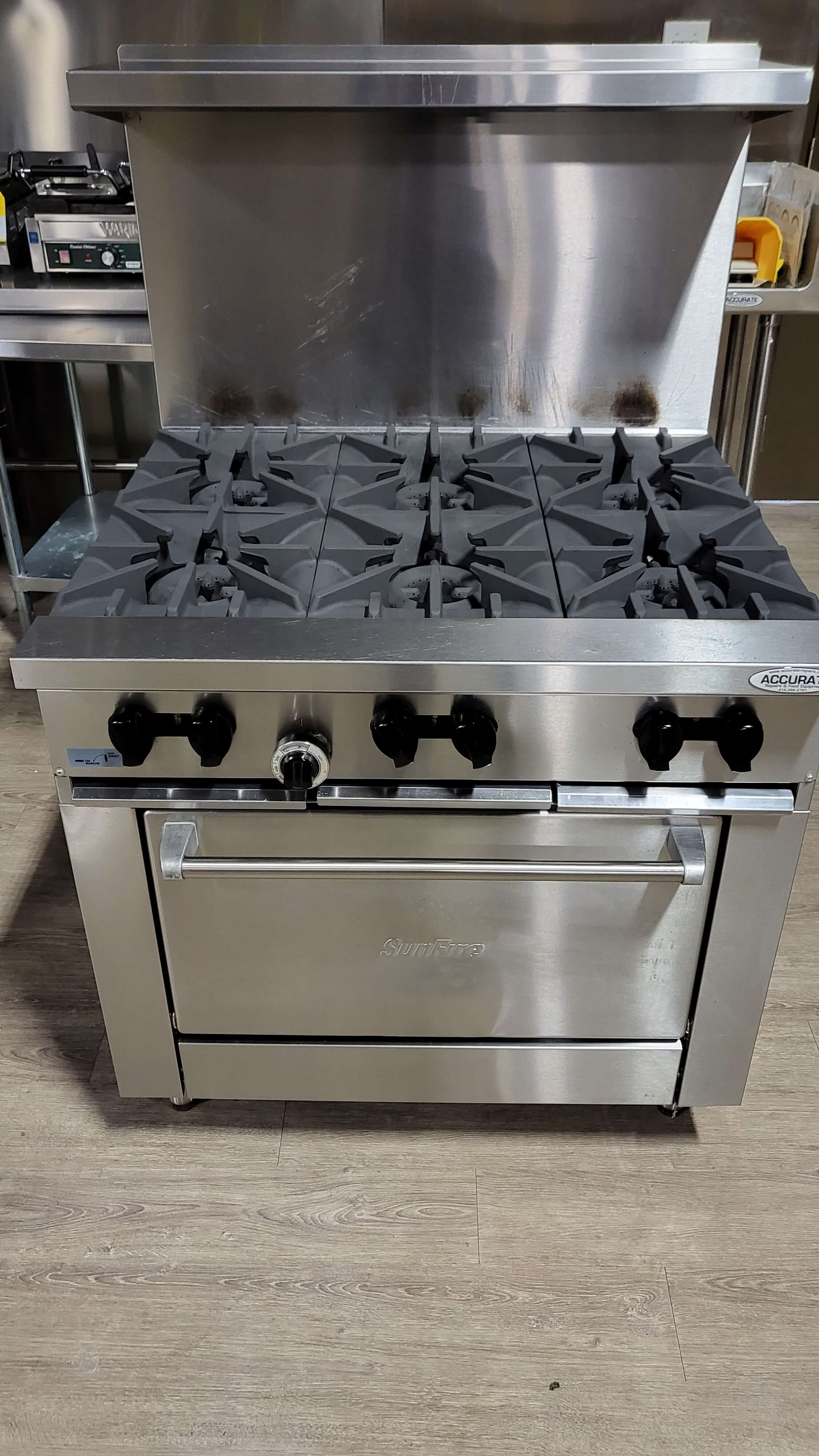 Garland SunFire Series X36-6R Natural Gas 6 Burner 36 in Gas Range with Standard Oven