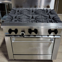 Garland SunFire Series X36-6R Natural Gas 6 Burner 36 in Gas Range with Standard Oven