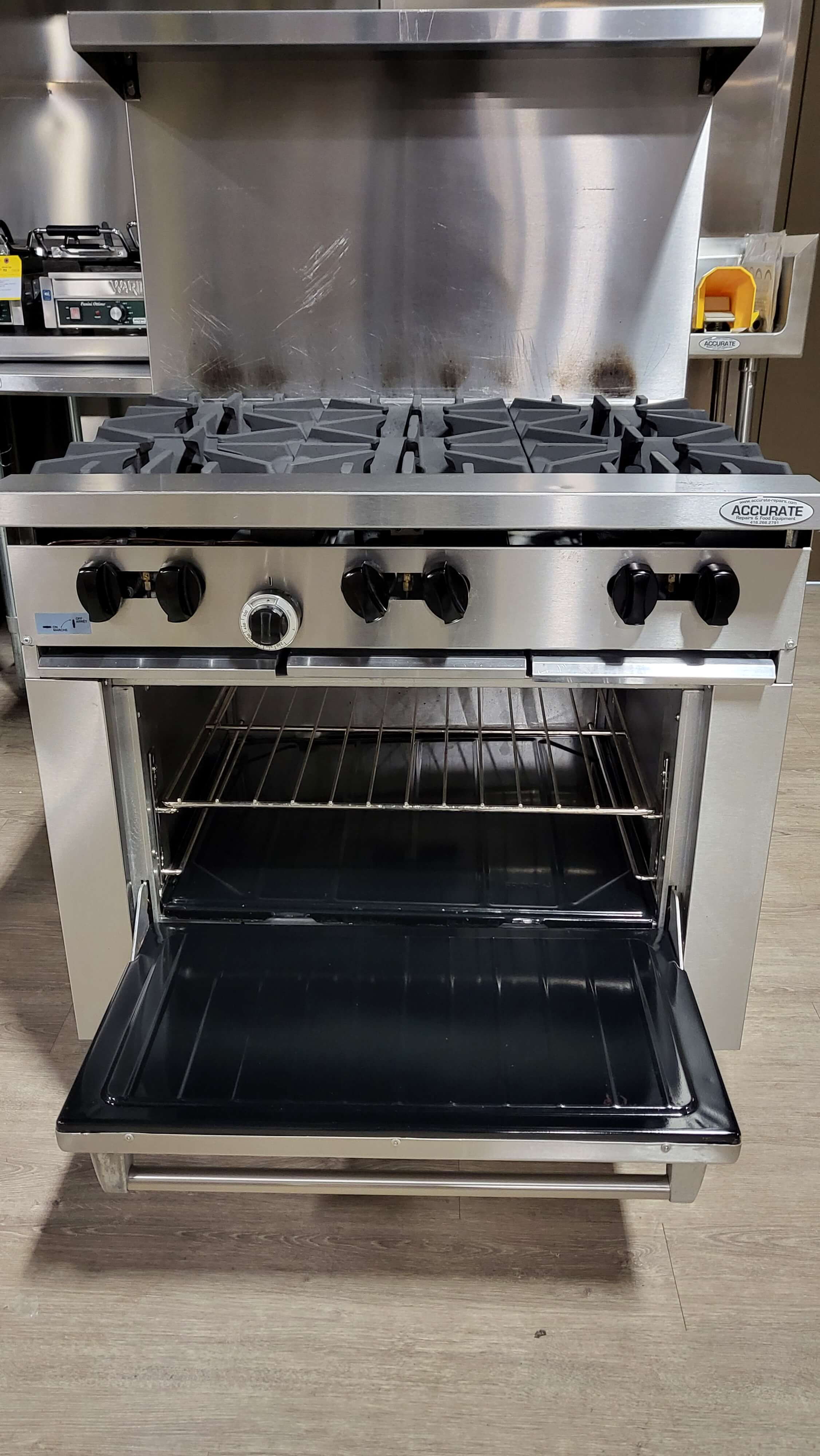 Garland SunFire Series X36-6R Natural Gas 6 Burner 36 in Gas Range with Standard Oven