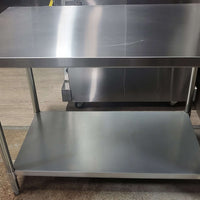 Omcan -22073 - Stainless Steel Work Table with Undershelf - 48 x 30 x 34