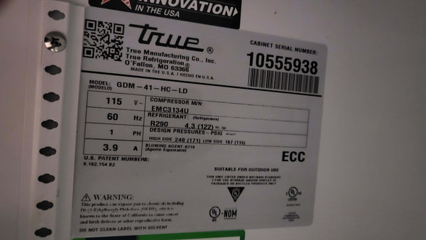 True GDM-41-HC-LD Refrigerator