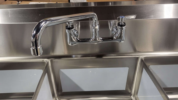 Omcan 43764 Three Compartment Sink