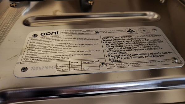 Ooni UU-P06A00 Koda 12 Pizza Oven