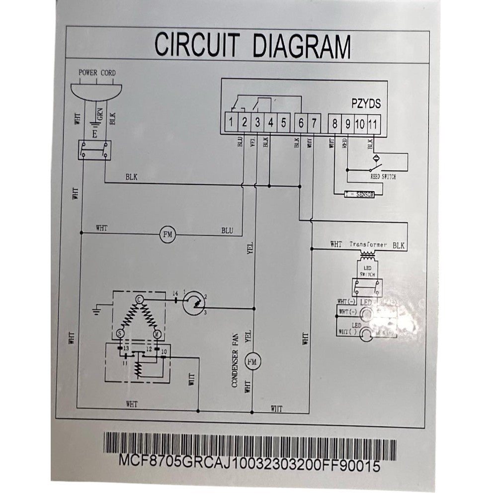 Atosa MCF8705GR Upright Refrigerator - 1 Glass Door