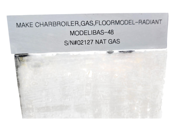Imperial IABS-48 Charbroiler - Natural Gas