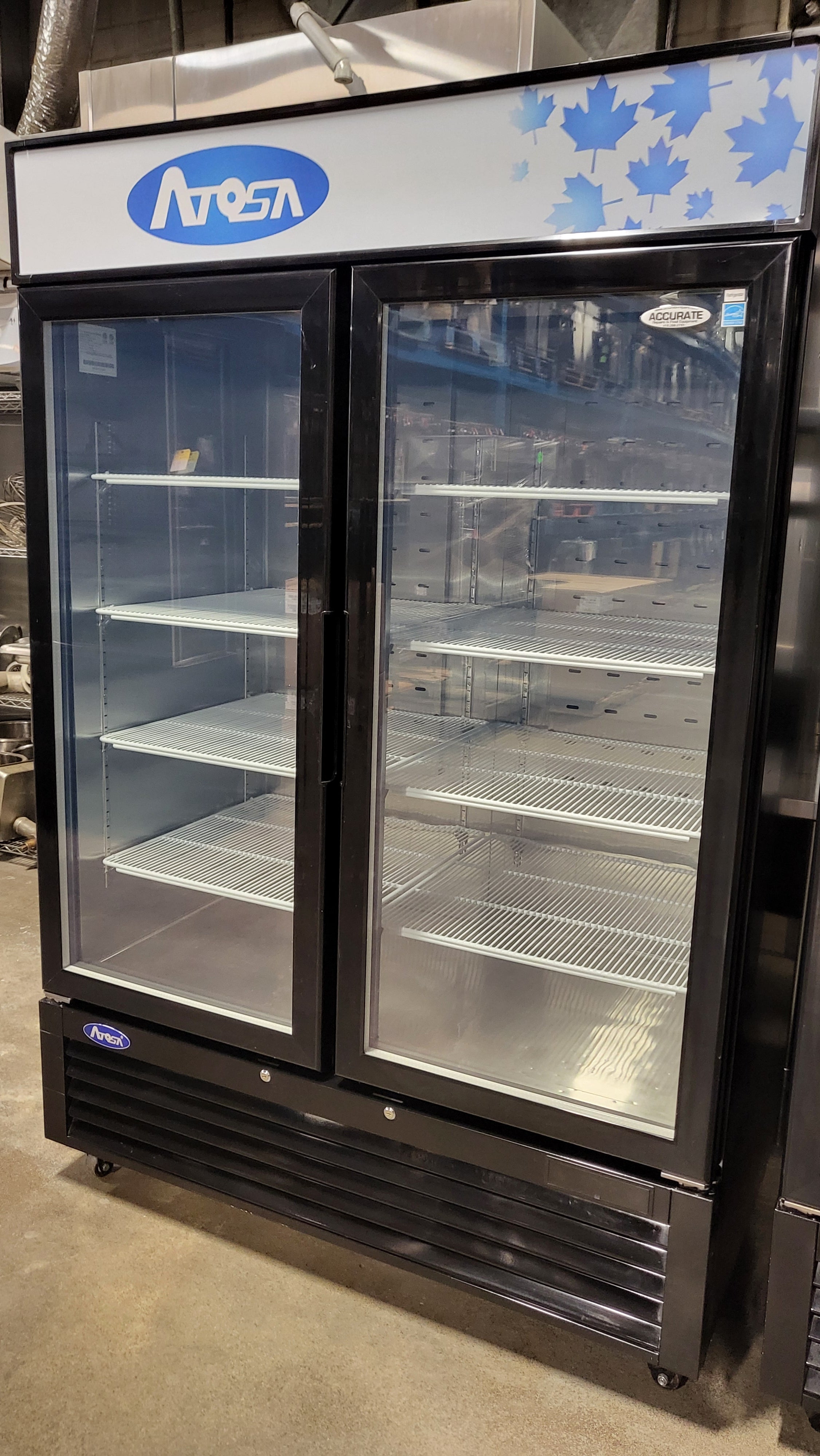Atosa MCF8723GR Double Glass Door Refrigerator