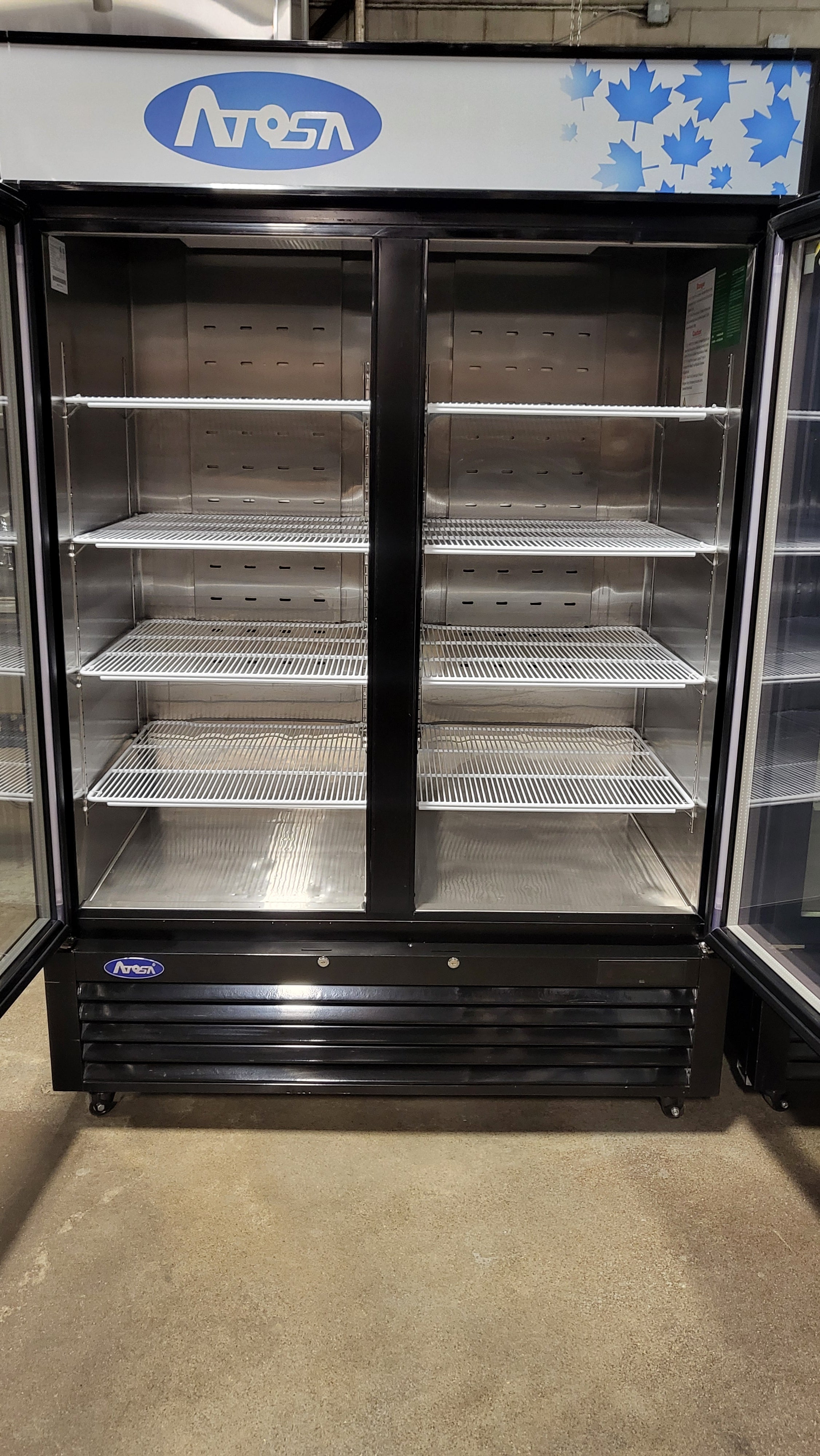 Atosa MCF8723GR Double Glass Door Refrigerator