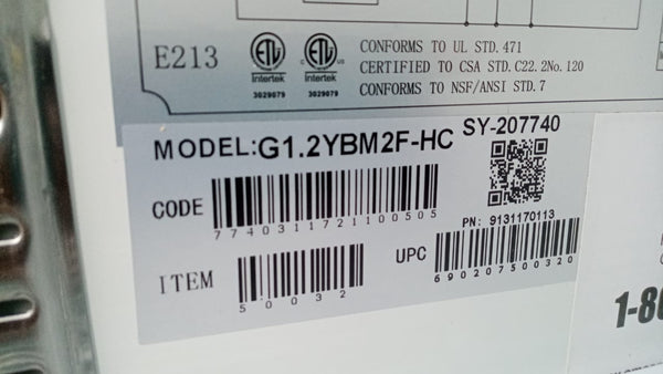 Omcan 50032 Upright Refrigerator - 2 door