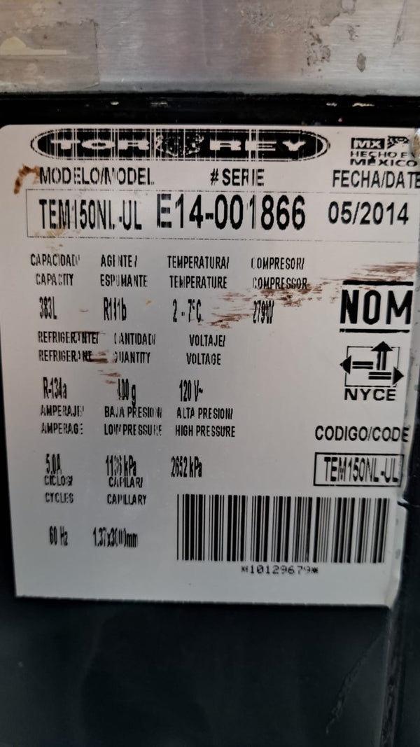 Tor-Rey TEM150 Refrigerated Deli/Bakery Display Case