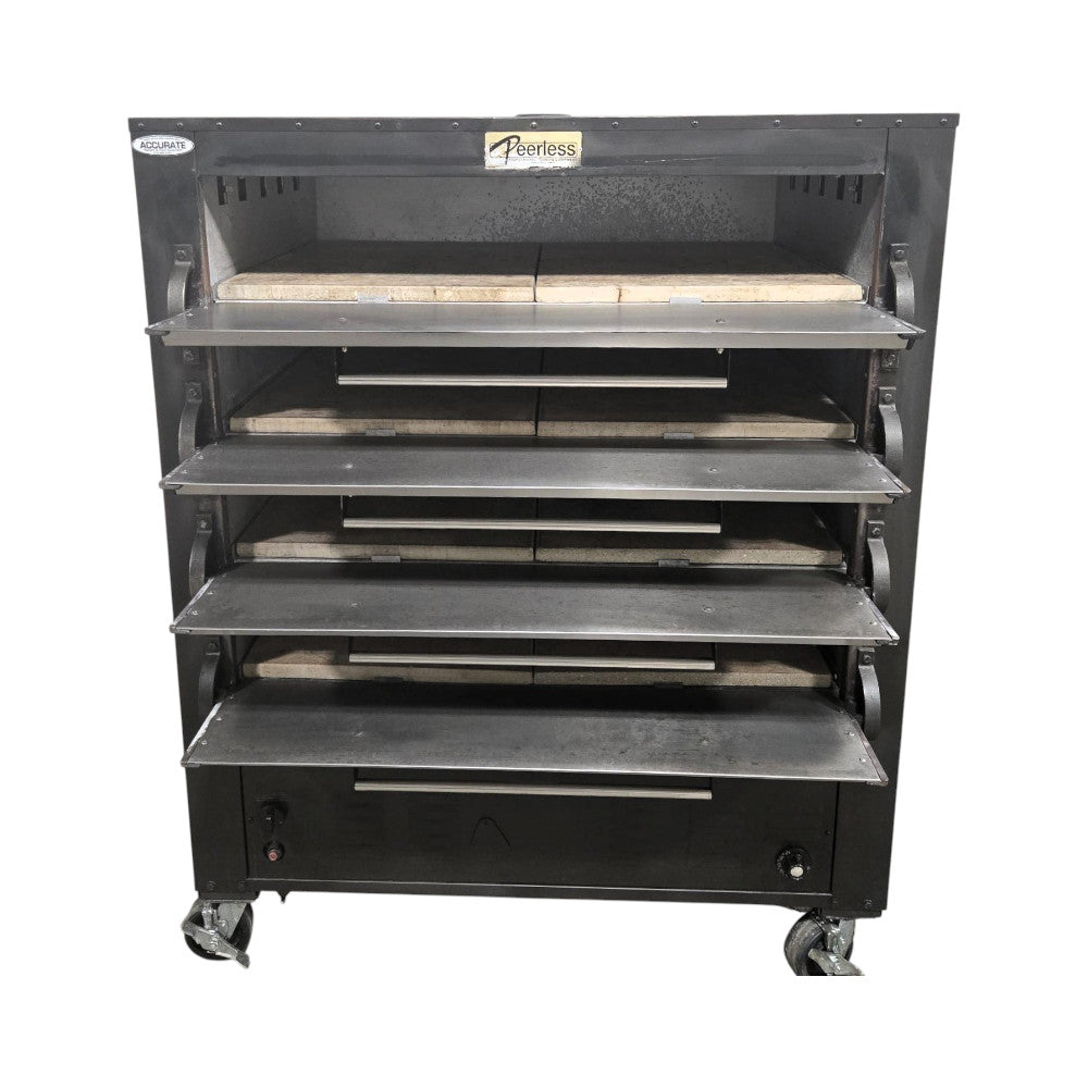 Peerless 2348P Pizza Oven with Casters - Natural Gas