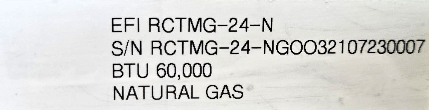 EFI RCTMG-24 Natural Gas