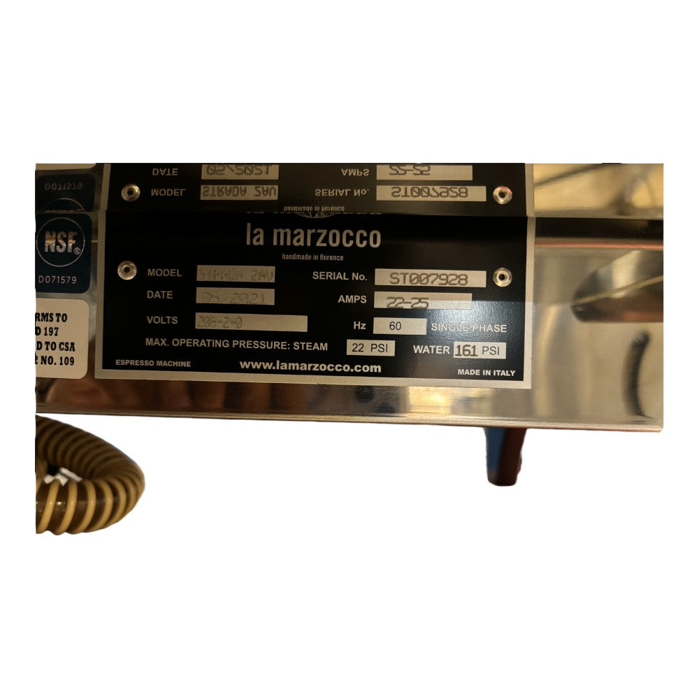La Marzocco Strada Volumetric Dosing  AV- 2 Group Coffee Machine