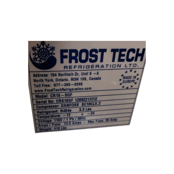 Frost Tech CR10-SGF Gelato Freezer - 55 Inch
