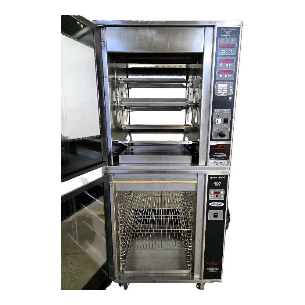 Henny Penny SCR-6 Chicken Rotisserie with Warming Display FORO2080