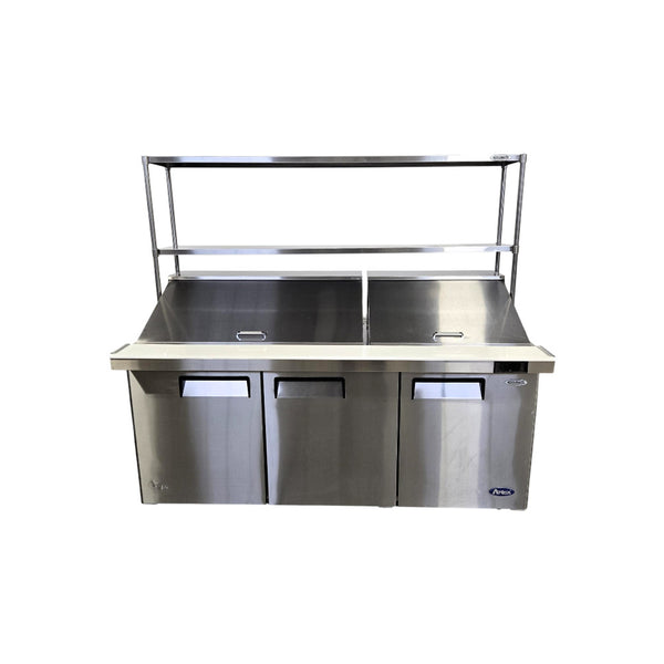 Atosa MSF8308GR  Mega Top Refrigerator with Double Overshelf