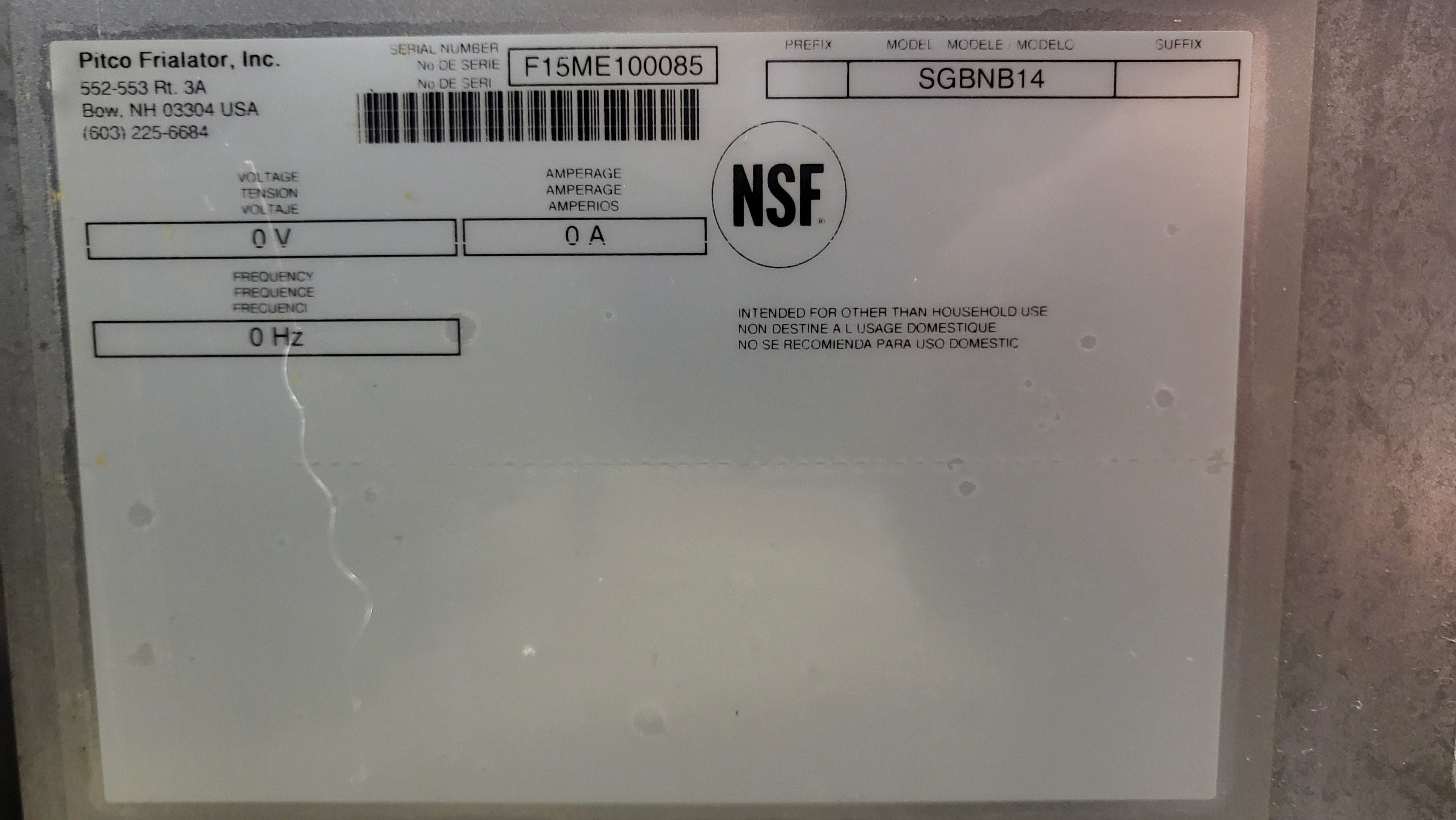 Pitco SGBNB14 Chip Dump Station with Heat Lamp