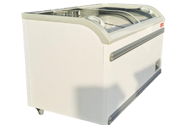 New Air NIF-56-CG 56? Curved Glass Island Freezer