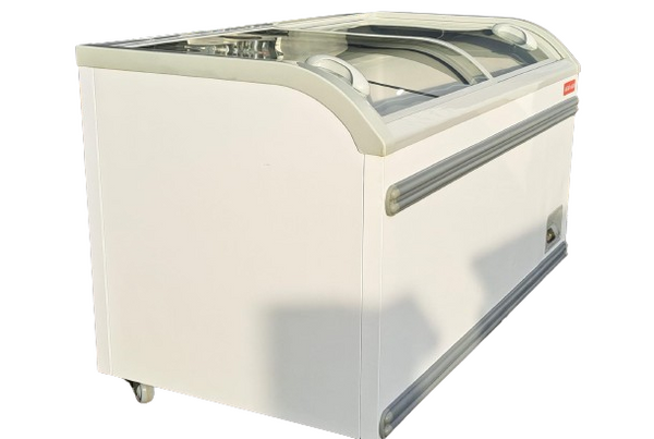 New Air NIF-56-CG 56in Curved Glass Island Freezer